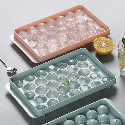 3D Round Ice Molds with 18 or 33 Grids | Versatile Ice Trays for Creative Freezing and Easy Cleanup