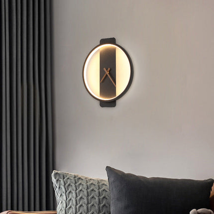 Nordic Wall Lamp Clock with Premium Acrylic Design | Minimalist Bedside Lighting for Modern Bedrooms