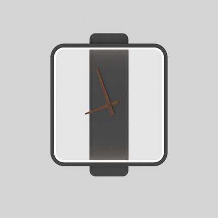 Nordic Wall Lamp Clock with Premium Acrylic Design | Minimalist Bedside Lighting for Modern Bedrooms