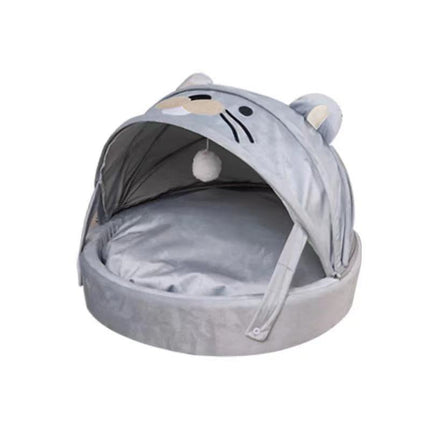 Rainbow Cat Bed with Removable Cushion | Soft Dual-Purpose Pet Nest for Ultimate Comfort and Style