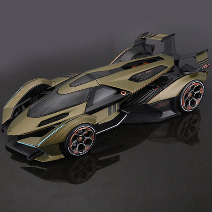 Lamborghini V12 Vision Gran Turismo Diecast Model Car 1:18 Scale with Alloy Construction | High-Detail Collector's Item for Car Enthusiasts