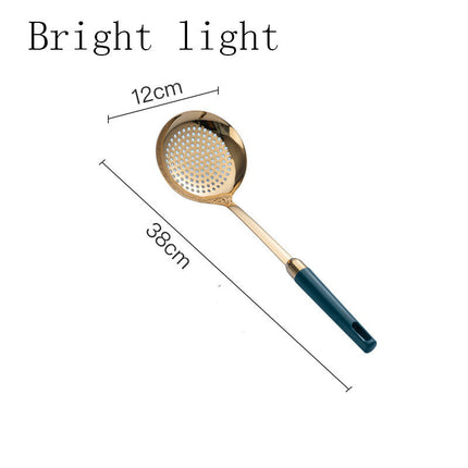 Gold-Plated Stainless Steel Kitchenware Set with Elegant Design | Durable Cooking Utensils for Everyday Use