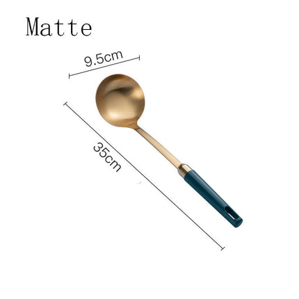 Gold-Plated Stainless Steel Kitchenware Set with Elegant Design | Durable Cooking Utensils for Everyday Use