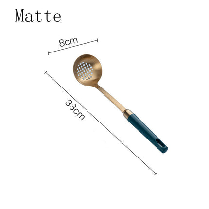 Gold-Plated Stainless Steel Kitchenware Set with Elegant Design | Durable Cooking Utensils for Everyday Use