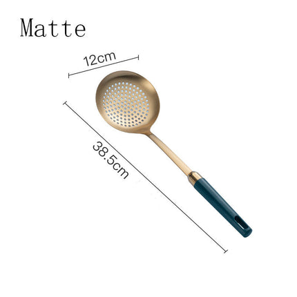 Gold-Plated Stainless Steel Kitchenware Set with Elegant Design | Durable Cooking Utensils for Everyday Use
