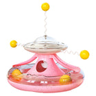 Interactive Cat Turntable Toy with Treat Dispenser & Trackball | Engaging IQ-Building Fun for Cats