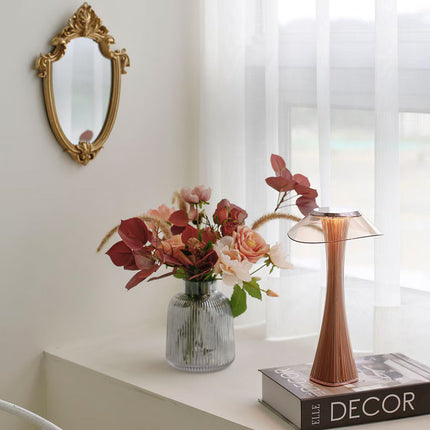 Sculpted Flare Lamp with Rechargeable Battery & Dimmable Function | Elegant Lighting for Any Room