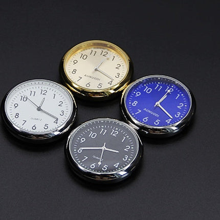 Car Ornament with Glass Mirror & Thermometer | Stylish Interior Accessory for Temperature Awareness