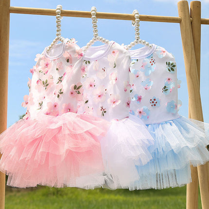 Princess Style Cotton Dog Skirt with Comfortable Fit | Stylish Pet Clothing for All Breeds