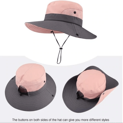 Sun Hat for Women UPF 50, Foldable UV Protection Hat with Chin Strap – image 12