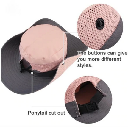 Sun Hat for Women UPF 50, Summer Hats for Women with Ponytail Hole – image 9
