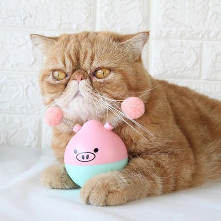 Tumbler Cat Toy with Replaceable Parts for Engaging Playtime | Durable Rubber Design for Safe Fun