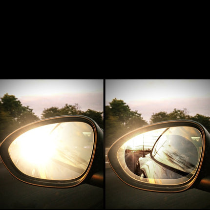 Rain Proof Safety Film for Automobile Rearview Mirror with 95% UV Protection | Scratch Resistant & Transparent for Enhanced Visibility