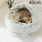 Plush Round Pet Bed for Dogs and Cats with Cozy Crystal Velvet | 2-in-1 Design for Ultimate Warmth and Comfort