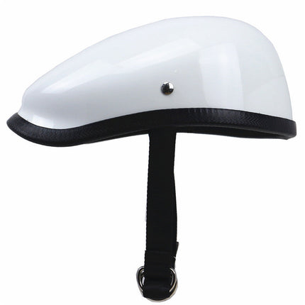 Moto Helmet, Low Profile Motorcycle Helmet for Urban Riding, Lightweight Helmet with Adjustable Chin Strap and Vents
