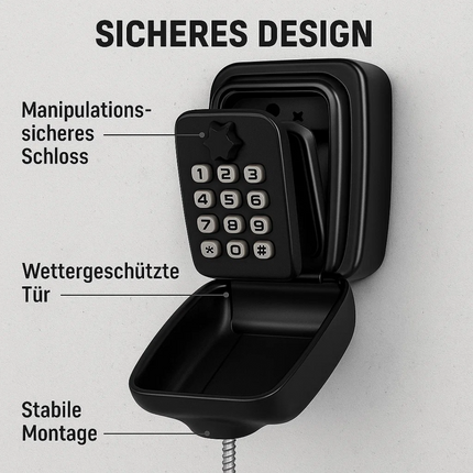 Weather Resistant Metal Key Safe for Homes and Rental Properties – image 13