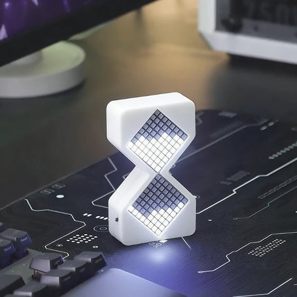Hourglass Light with Customizable Time Flow | Cordless & Rechargeable Ambient Decor for Relaxation and Creativity