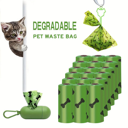 Biodegradable Dog Poop Bags with Double Thickness | Leak-Proof Design for Eco-Friendly Pet Waste Management