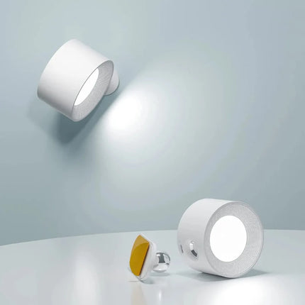 Cordless Wall Lamp with 360° Adjustable Lighting | Minimalist Design for Versatile Home Ambiance