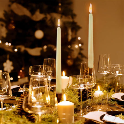 Flameless Chandelier Candles with Remote Control & Timer | Safe LED Lighting for Elegant Home Decor