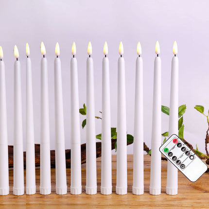Flameless Chandelier Candles with Remote Control & Timer | Safe LED Lighting for Elegant Home Decor