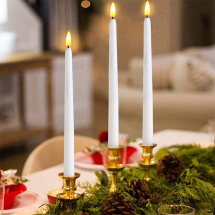 Flameless Chandelier Candles with Remote Control & Timer | Safe LED Lighting for Elegant Home Decor