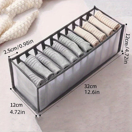 Drawer Organizer for Underwear and Socks, Clothes Organizer with 7 or 11 Compartments – image 4