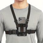 Phone Chest Mount Harness, Hands Free Phone Holder for POV Filming, Chest Mount for Phone and Action Camera Vlogging
