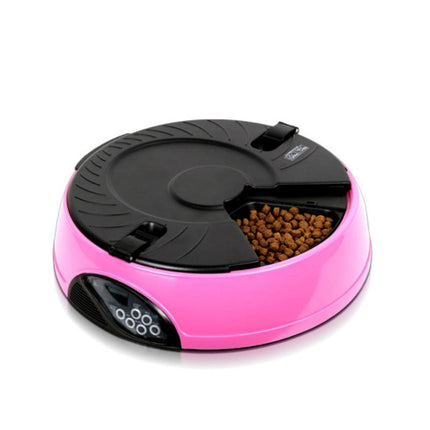 Automatic Pet Feeder with 6 Food Slots & Voice Reminder | Customizable Feeding Schedule for Busy Pet Owners