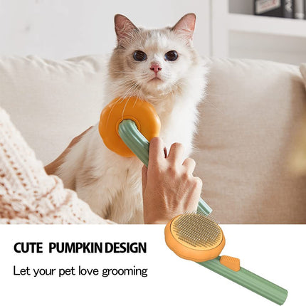 Self-Cleaning Slicker Brush for Dogs & Cats with Ergonomic Handle | Deep Grooming for Healthy, Shiny Fur