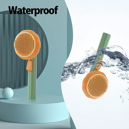 Self-Cleaning Slicker Brush for Dogs & Cats with Ergonomic Handle | Deep Grooming for Healthy, Shiny Fur