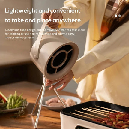 Portable Desktop Range Hood with USB Charging | Powerful Suction for Clean Cooking Fumes and Odors