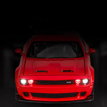 1:32 Dodge Challenger SRT Alloy Sports Car Model | Durable Diecast Toy for Kids and Collectors
