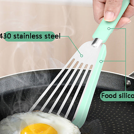 High Heat Resistant Nonstick Fish Spatula with 1mm Thin Blade | Versatile Turner for Safe Cooking and Easy Cleanup
