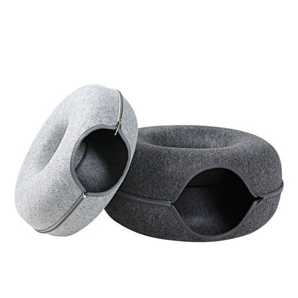 Cat Tunnel Nest for Cats with Removable Washable Design | Dual-Use Play and Rest Bed for Feline Comfort