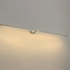 L 27″ x H 2″ x Depth 3.2″ / Nickel & Gold / USB charging plug & Three-color Changing Light