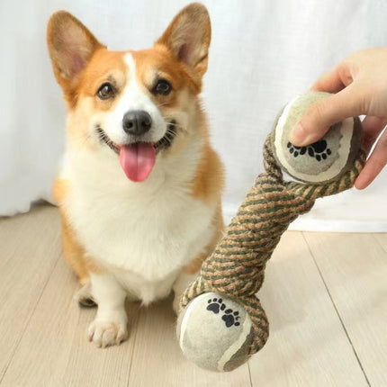 Interactive Cotton Rope Chew Toy for Dogs | Durable Design for Safe Play and Dental Health