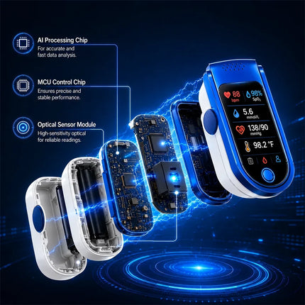 Health Tracker for Daily Wellness Monitoring, Needle Free Health Gadget for Home Use – image 7