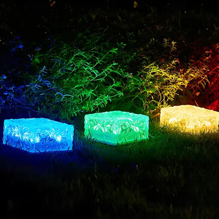 Solar Brick Outdoor Light with Dusk Sensor | Waterproof Illumination for Patios and Gardens