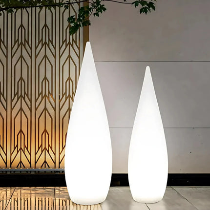 Outdoor Sculptural Glow Light with Dimmable RGB Colors | Weatherproof Design for Patios and Ambiance