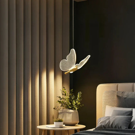 Celestiva Pendant Chandelier with Adjustable Suspension | Elegant Acrylic Wings for Serene Illumination