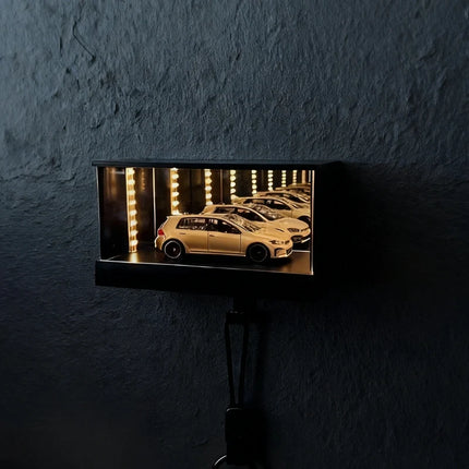 Illuminated Key Hanger with Motion-Activated Lighting | Infinity-Mirror Design for Modern Entryways