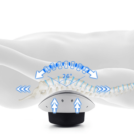 Lumbar Traction Device for Lower Back Pain Relief, Heated Back Stretcher for Sciatica Pain Relief