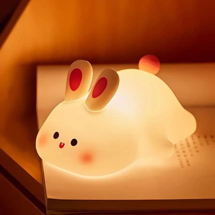 SqueezeBuddies Night Light with Adjustable Brightness | Portable Rechargeable Light for Cozy Bedtime Atmosphere