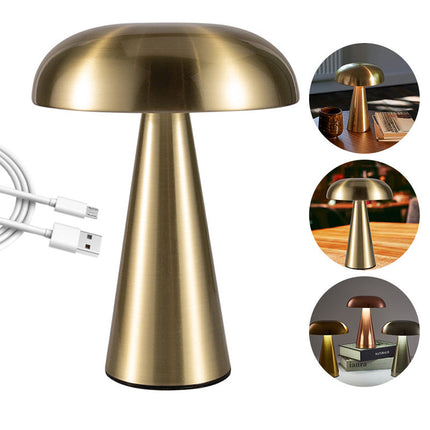Mushroom LED Night Light with Touch Control | Elegant Table Lamp for Elders and Children's Safety