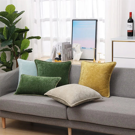 Decorative Throw Pillow Covers, Chenille 20x20 Pillow Covers or 18x18
