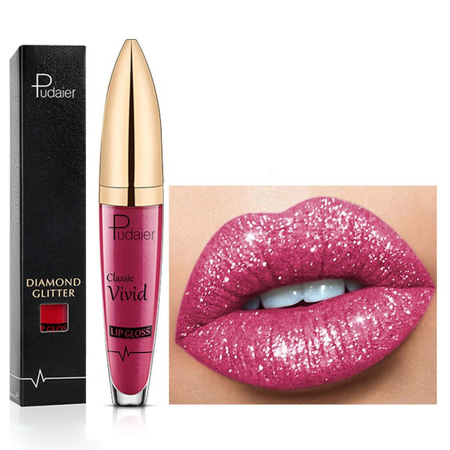 Glitter Lip Gloss, Shimmer Lip Gloss with Metallic Finish – image 6