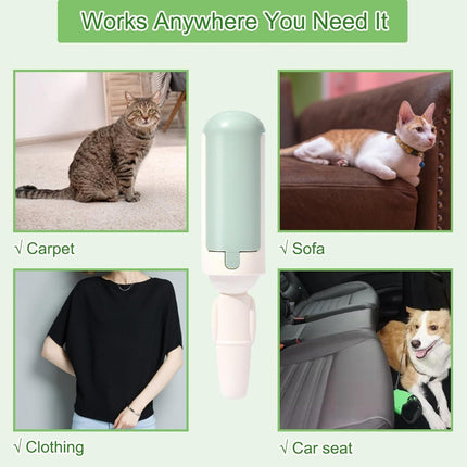 Reusable Pet Hair Remover with Built-In Compartment | Quick Fur Cleanup for Furniture and Clothing