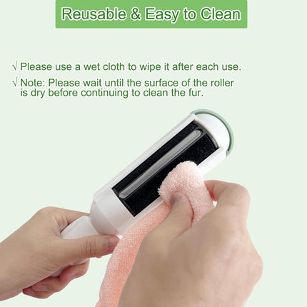 Reusable Pet Hair Remover with Built-In Compartment | Quick Fur Cleanup for Furniture and Clothing