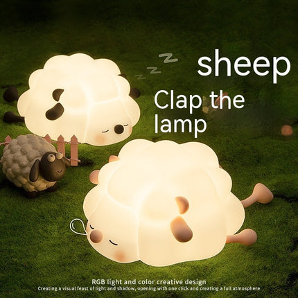 Rechargeable Silicone Sheep Night Light with Timer & Dimmer | Safe and Soft Companion for Peaceful Sleep